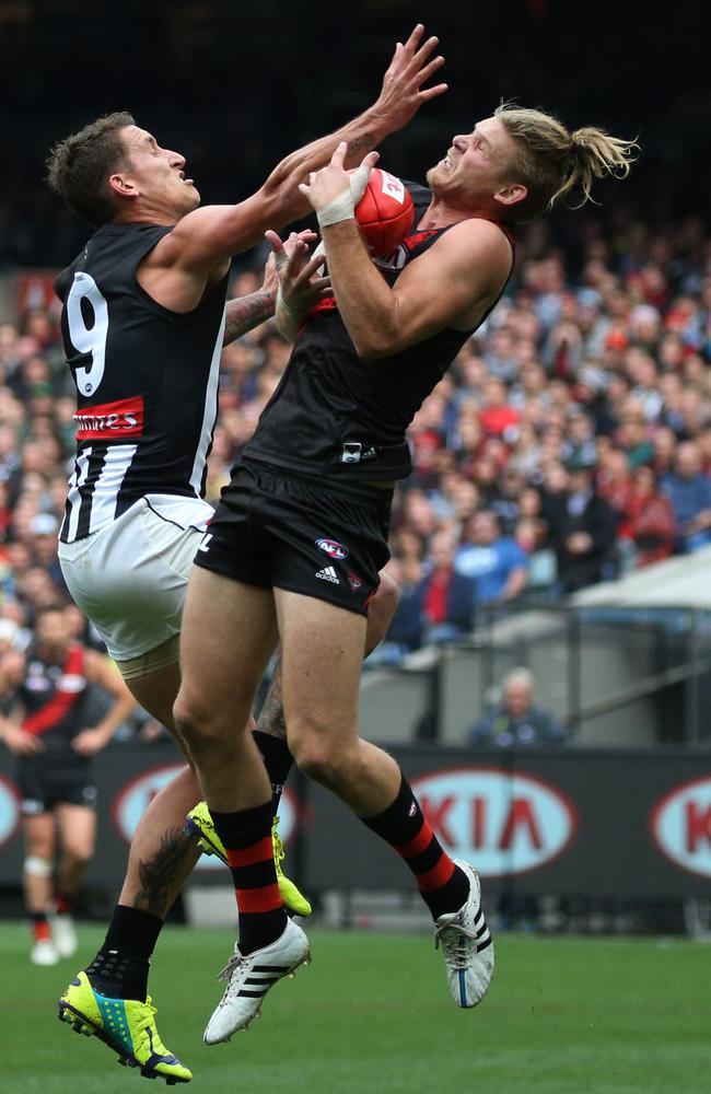 Michael Hurley has been a star in defence for the Bombers. Picture: George Salpigtidis