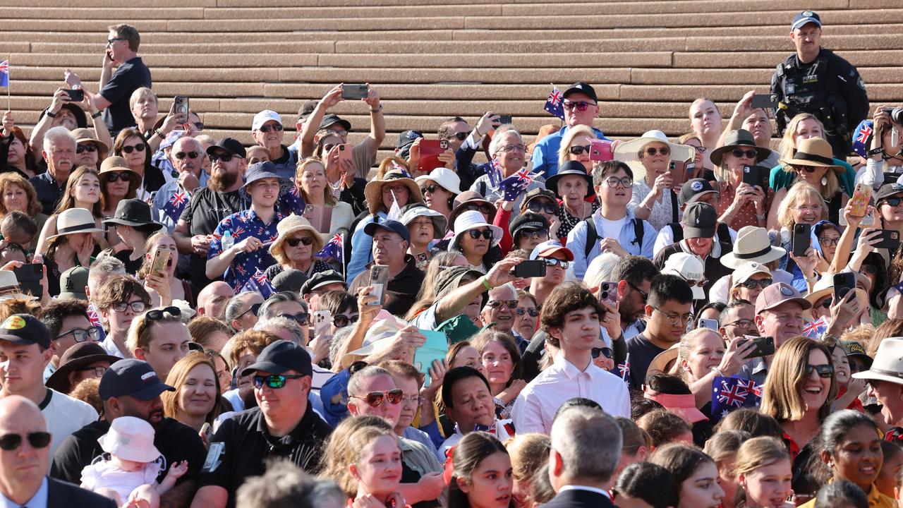 Photos of Royals fans on Tuesday seemed to tell a different story, but it was simply down to the fact security barricades were blocking people from moving higher. Picture: Rohan Kelly