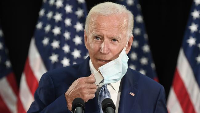 Democratic presidential candidate and former vice president Joe Biden berated a black journalist. Picture: AP Photo/Susan Walsh