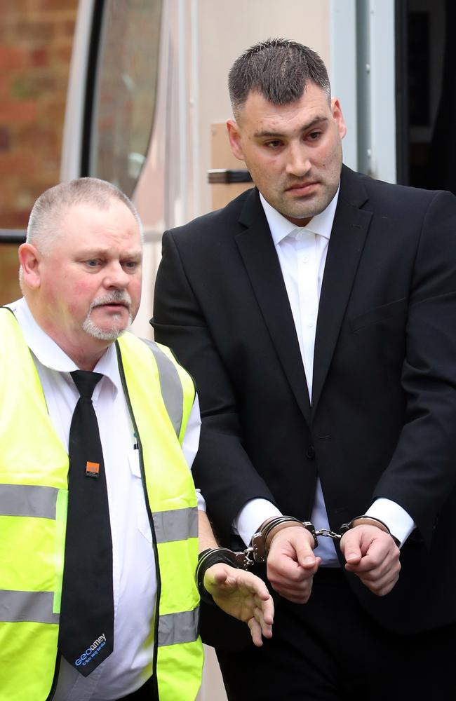 Michael Roe arriving at Lewes Crown Court where he is charged with the murder of his child. Picture: Gareth Fuller/PA Images via Getty Images