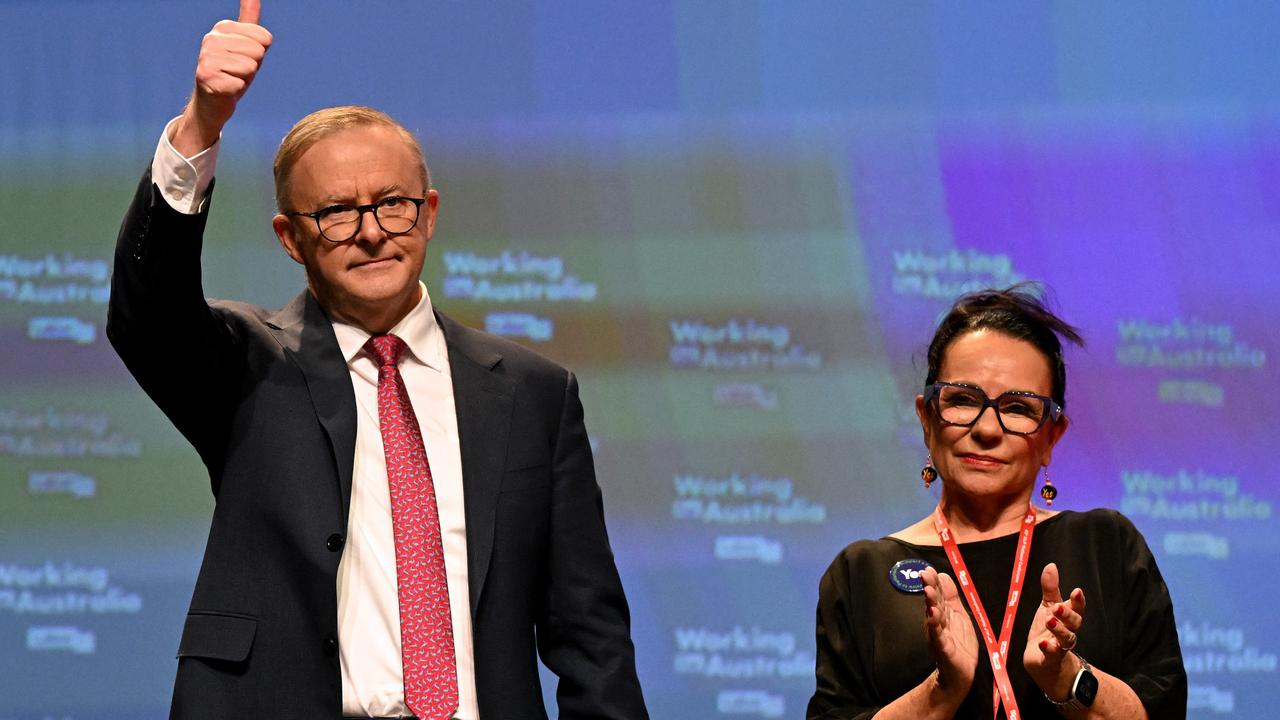 Ms Burney also spoke about the importance of the Voice to the Labor Party’s platform. Picture: Dan Peled / NCA NewsWire