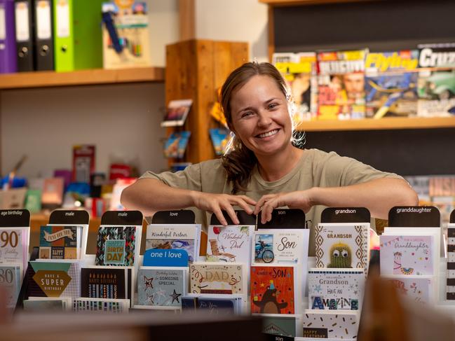 Paige Watteau from Pen and Paper Newsagency in Gateway Shopping Centre, Palmerston.Picture: Che Chorley