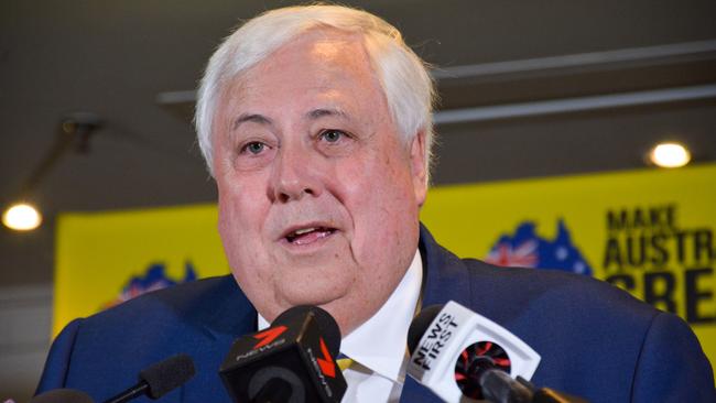 United Australia Party leader Clive Palmer has made false and misleading statements during the election campaign so far. Picture: AAP Image/Rebecca Le May