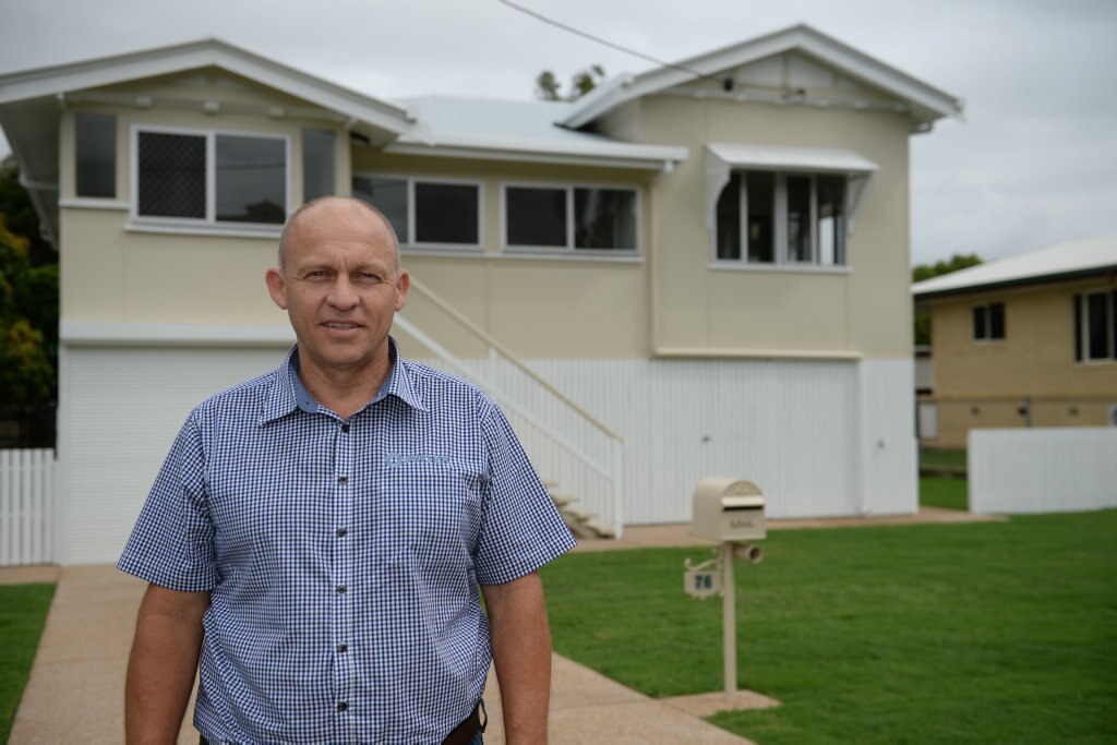 Wayne Ball bought a house from $70k, now selling for $280k. Picture: Allan Reinikka