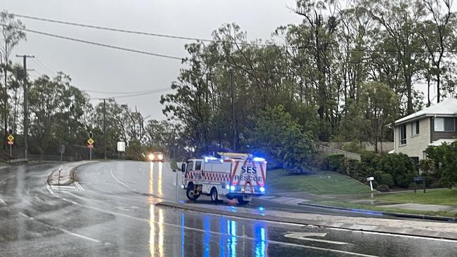 SES crews have responded to floodwater incidents across the Gold Coast on Monday. Picture: Charlton Hart