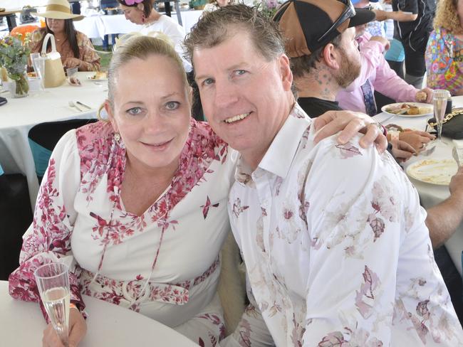 At the Clifton Races are (from left) Jodie and Craig Calvert, Saturday, October 28, 2023. Picture Jessica Klein