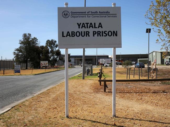 Exterior of Yatala Prison. Yatala Prison is in lockdown after a package was left at the gate. A package which was found outside South AustraliaÕs biggest prison has been declared not suspicious by the police bomb squad.About 12.30pm on Saturday two men attended the public area of the Yatala Labour Prison guardhouse Peter Brow Dr, on Grand Junction Rd at Northfield.(AAP/Emma Brasier)