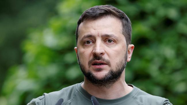 Ukrainian President Volodymyr Zelenskyy says there are hundreds of cases of suspected treason being investigates. Picture: AFP