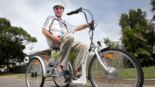 Richard Lancaster has sold the car and is now using his motorised trike. Picture: Chris Higgins