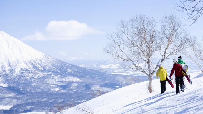 Japan, Hokkaido, is a popular place for Aussies to ski on. Picture: Getty