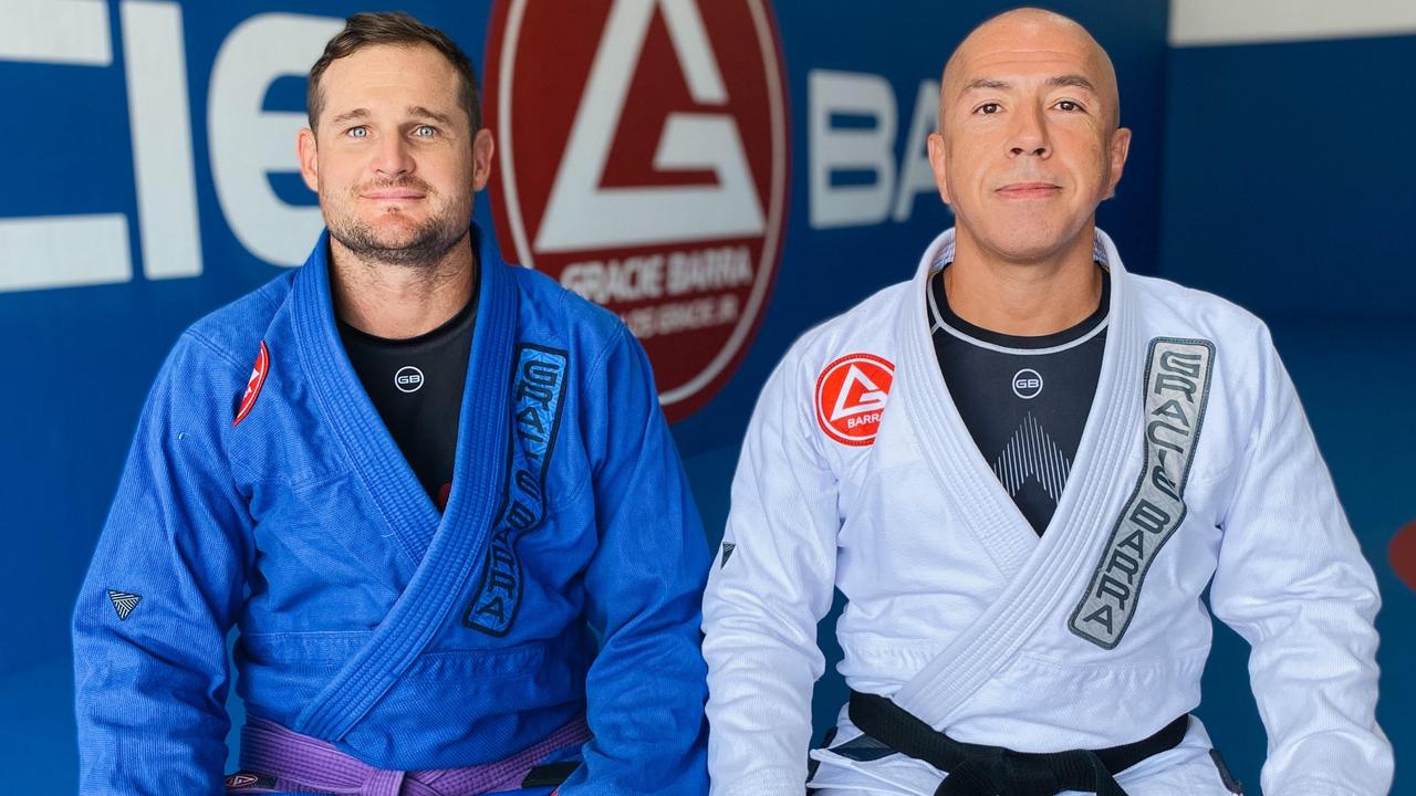 Gracie Barra Caloundra co-owner Aaron Miller and Fabio Bertolli. Photo: supplied.