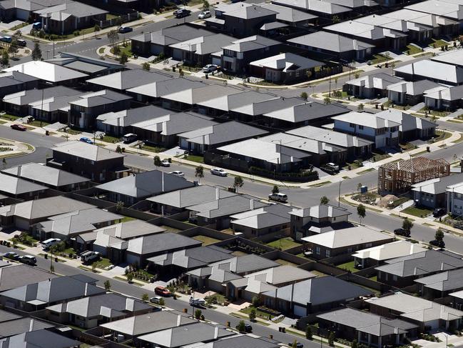 *** SUNDAY TELEGRAPH FOR LATE NOVEMBER 2017 - DO NOT USE BEFORE - MUST CHECK WITH JEFF DARMANIN BEFORE USING ***Aerial shots far western Sydney viewed from the sky. New Jordan Springs  estate pictured.