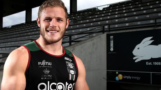 South Sydney Rabbitohs hold a training session at Redfern Oval after their win over the Storm and now sit 1 game clear on top of the ladder. Tom Burgess. Picture: Toby Zerna