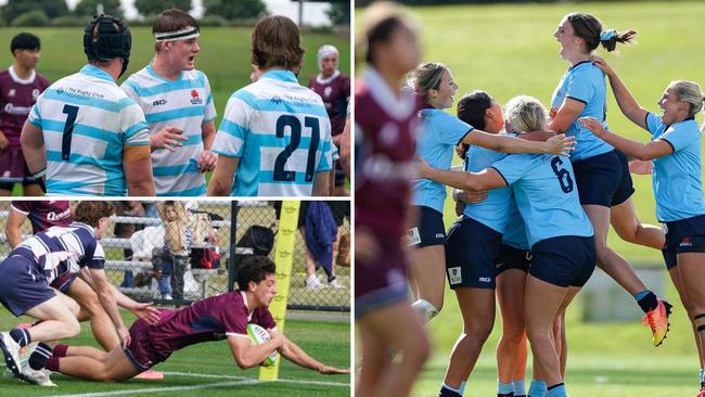Action from the final day of the 2024 Australian Schools Rugby Championships. Pictures: Rachel Wright/Anthony Edgar.