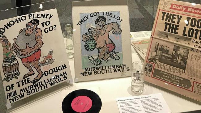 &#39;They got the lot&#39; and other robbery memorabilia, part of the Tweed Regional Museum collection. Picture: Contributed