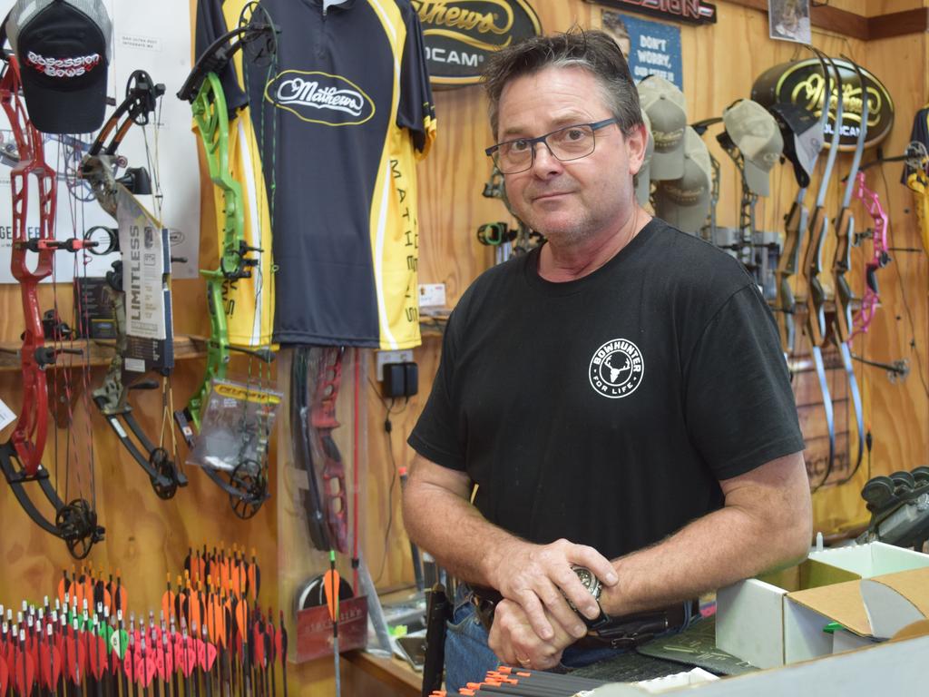 Graham Cash of Sioux Archery in Tiaro. Photo: Stuart Fast