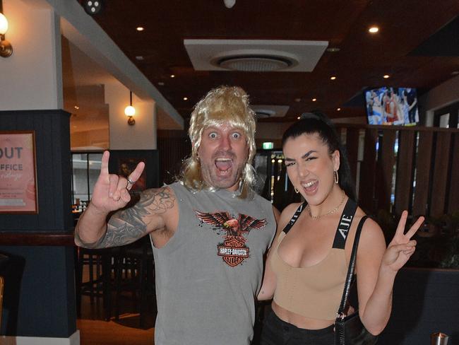 Dan Campbell and Sophie Higginson at Australia Day celebrations at Cavill Hotel, Surfers Paradise. Picture: Regina King