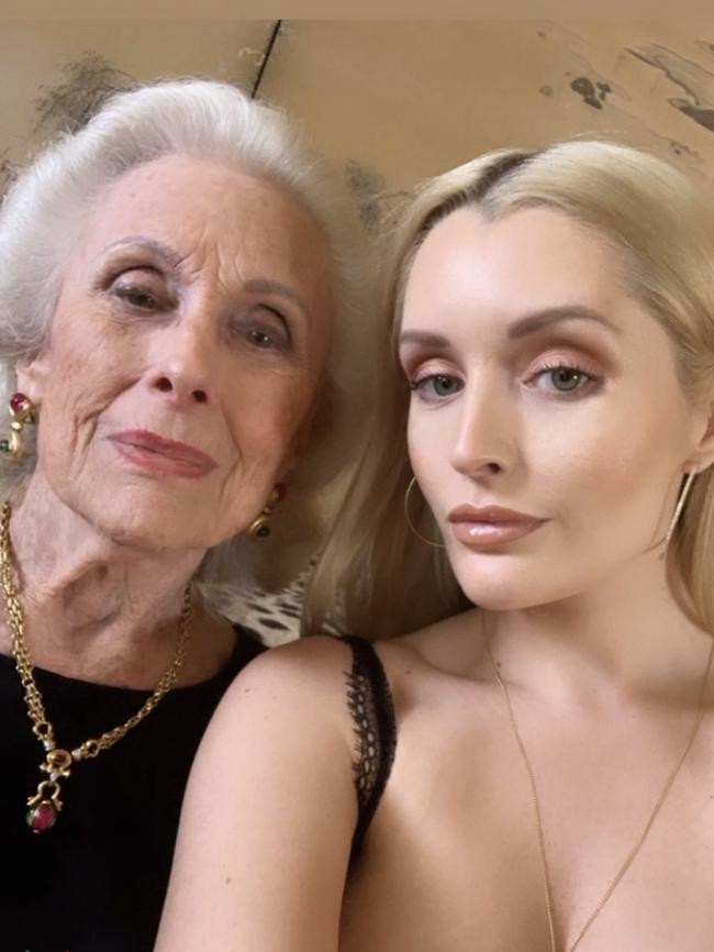 Lady Primrose Potter AC and her granddaughter Zofia Krasicki von Siecin. Picture: Instagram