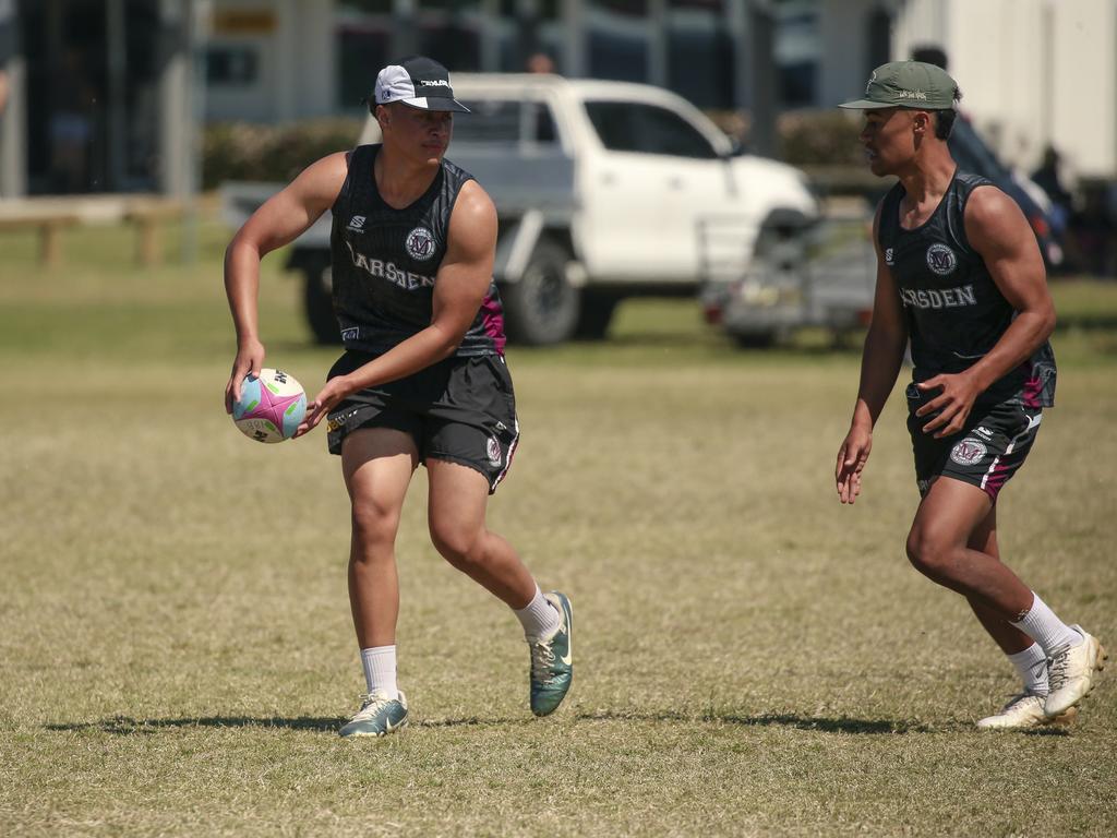 Marsden State High V St Brendans at the 2024 Gold Coast Titans All Schools Touch Football Picture: Glenn Campbell