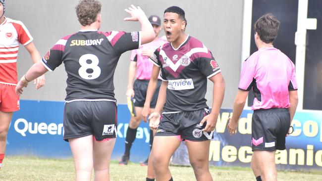 Walters Cup semi final action between Palm Beach Currumbin State High School and Marsden State High School.