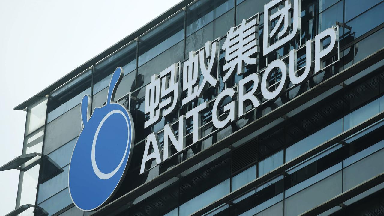 Jack Ma’s latest venture before his vanished was the Ant Group fintech, which was set to launch an IPO with a fortune. Picture: AFP