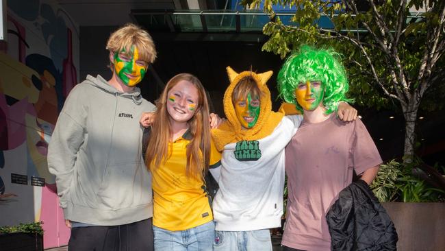 Fans ahead of the World Cup Matilda's v Sweden match at Suncorp Stadium. Photo - Stephen Archer