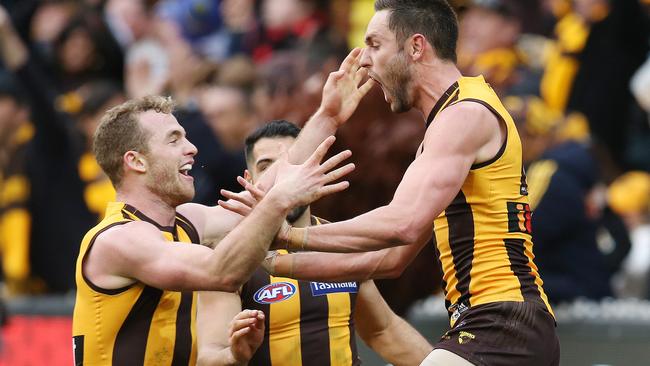 Jack Gunston knows how big this win was for Hawthorn. Picture: Michael Klein