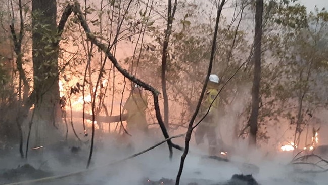 The bushfires that devastated Australia — including this one at Currowan, north of Batemans Bay on the NSW south coast — drew a strong response from business. Picture: Kangaroo Valley RFS