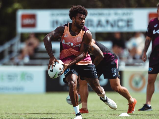 Ezra Mam training at the Burleigh Bears. Picture: Zak Simmonds.