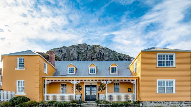 The Ship Inn is nestled beneath The Nut at Stanley. Picture: Supplied.