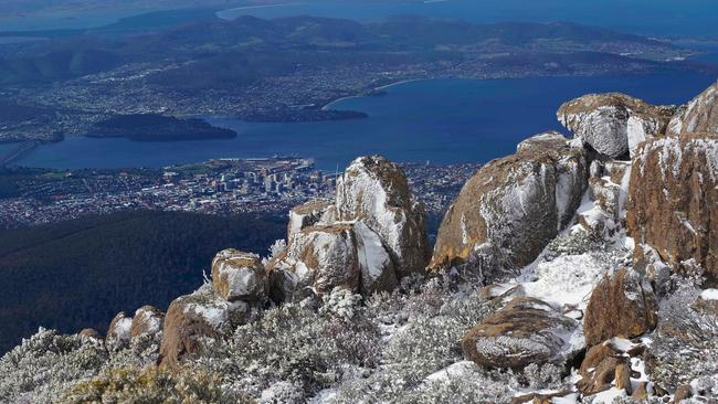 Gary Tew: Hobart looking good from the top of kunanyi/Mt Wellington yesterday