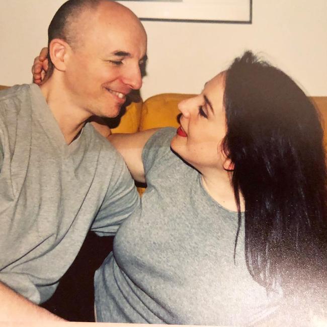 The couple when they first met, more than 20 years ago. Picture: Instagram/sharonannhyman