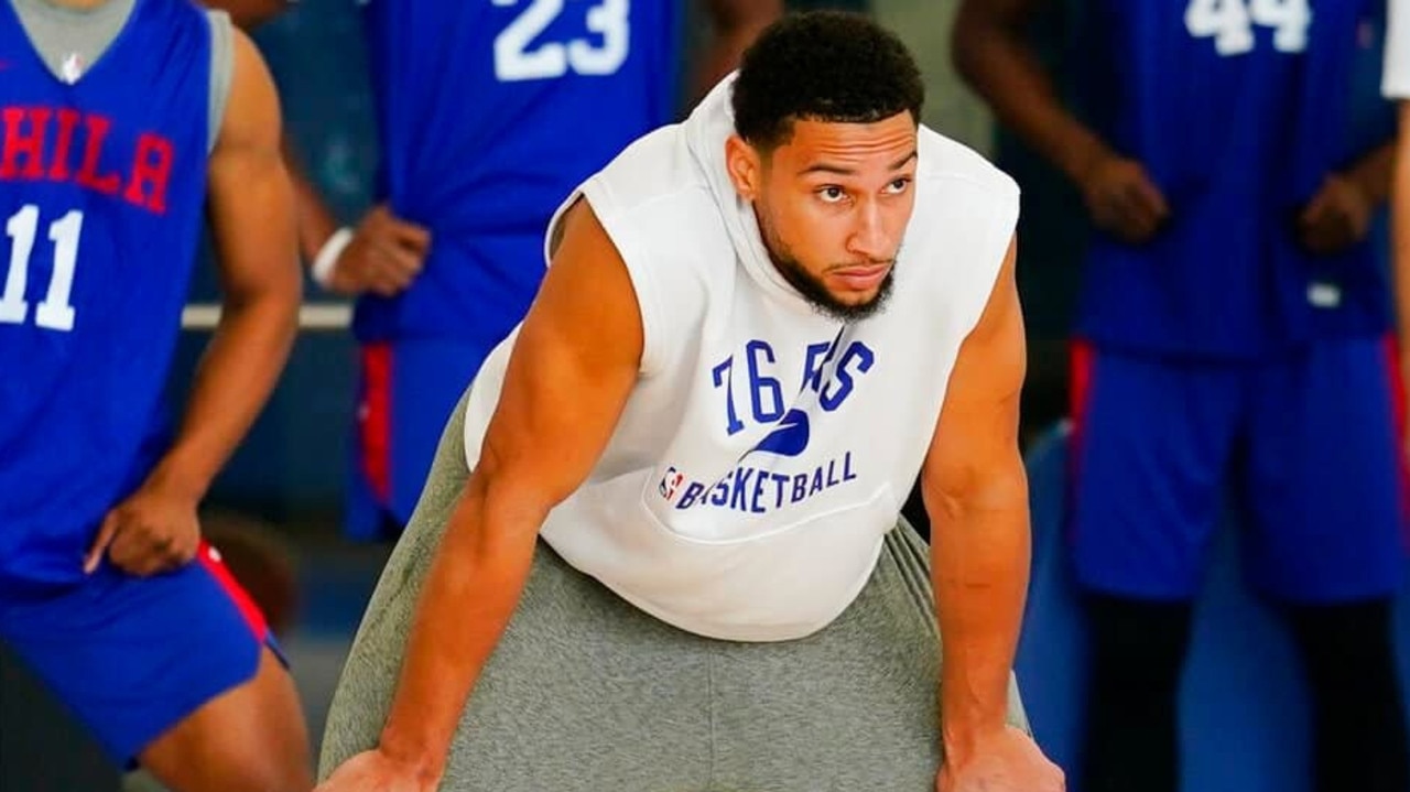 Ben Simmons at 76ers training