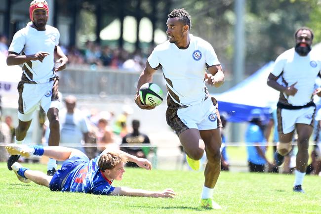 Fiji rugby 7's in Brisbane. Saturday October 6, 2024. Picture, John Gass