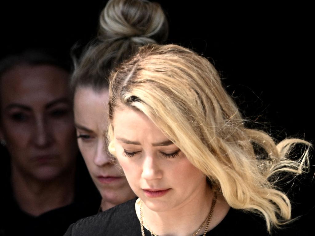 Amber Heard leaves s the Fairfax County Circuit Courthouse on June 1 after the verdict. Picture: AFP