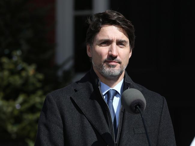 Canadian Prime Minister Justin Trudeau has announced Canada is closing its borders to most foreigners. Picture: AFP