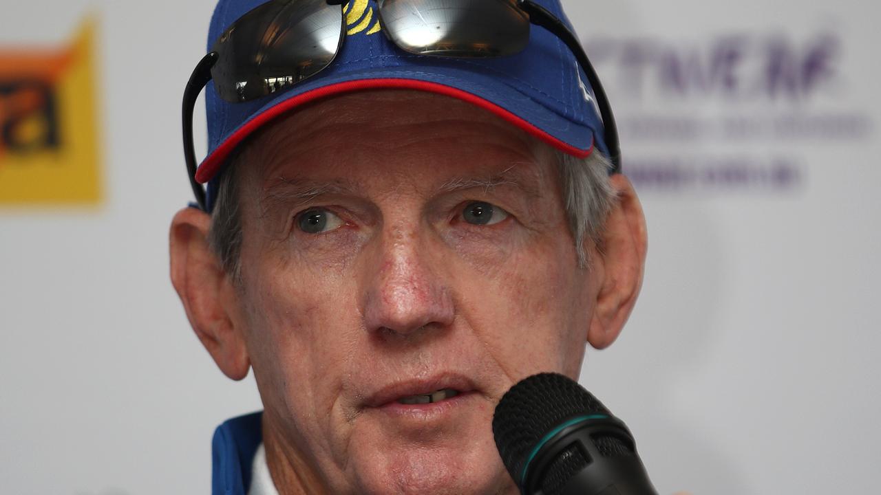 Great Britain coach Wayne Bennett during a press conference