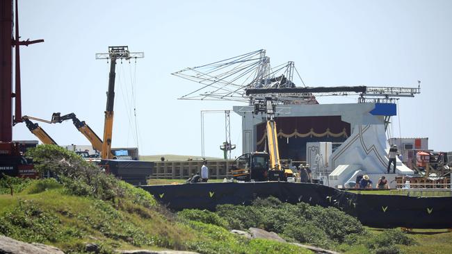 The set of Thor: Love And Thunder being constructed at The Coast Golf and Recreation Club at Little Bay. Picture: Christian Gilles / NCA NewsWire