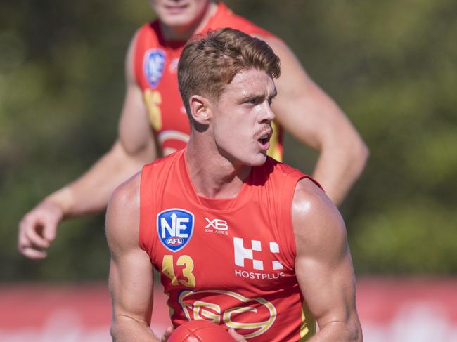 Gold Coast Suns player Jez McLennan during one of the club's NEAFL games. Picture credit: TJ Yelds, NEAFL.