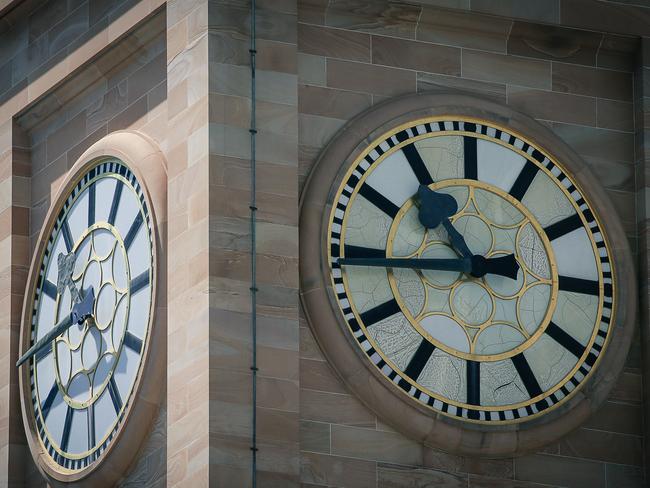 NCA NEWSWIRE BRISBANE AUSTRALIA 18/09/2023A generic photo of the Brisbane Town Hall Clock , daylight saving.Picture: Glenn Campbell/NcaNewsWire