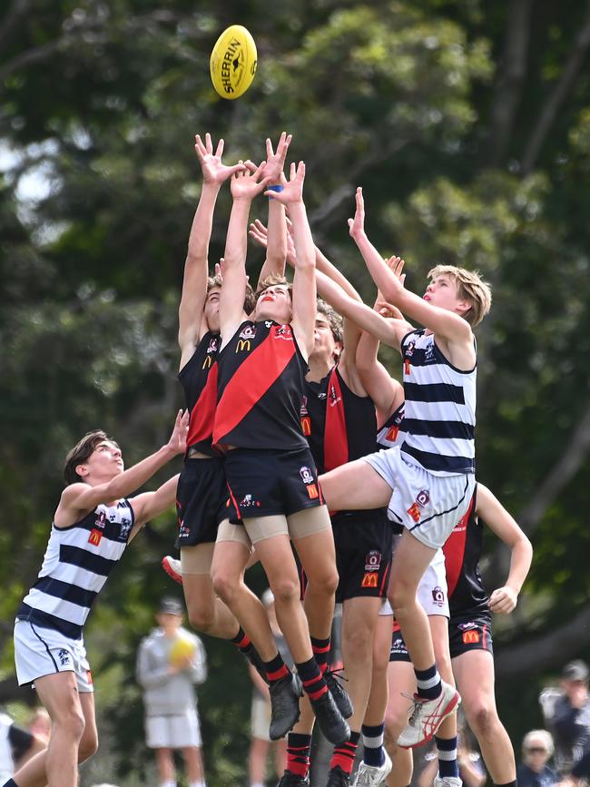 Action from Saturday's McDonaldâ€™s South East Queensland Youth Grand Finals played at Yeronga AFC. 2 September 2023. Picture, John Gass
