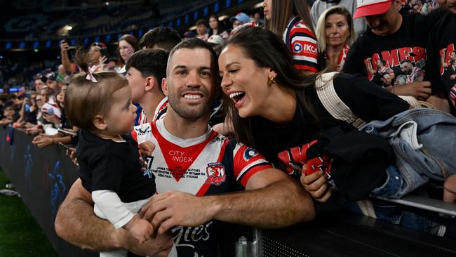 No rep footy at the end of the year meant Tedesco could spend more time with his young family. Picture: NRL Photos/Gregg Porteous