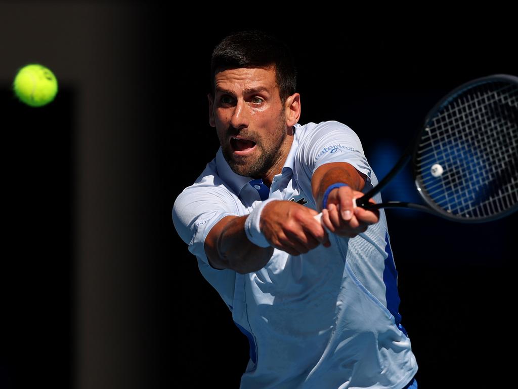 Novak Djokovic and Taylor Fritz are duking it out on Rod Laver Arena.