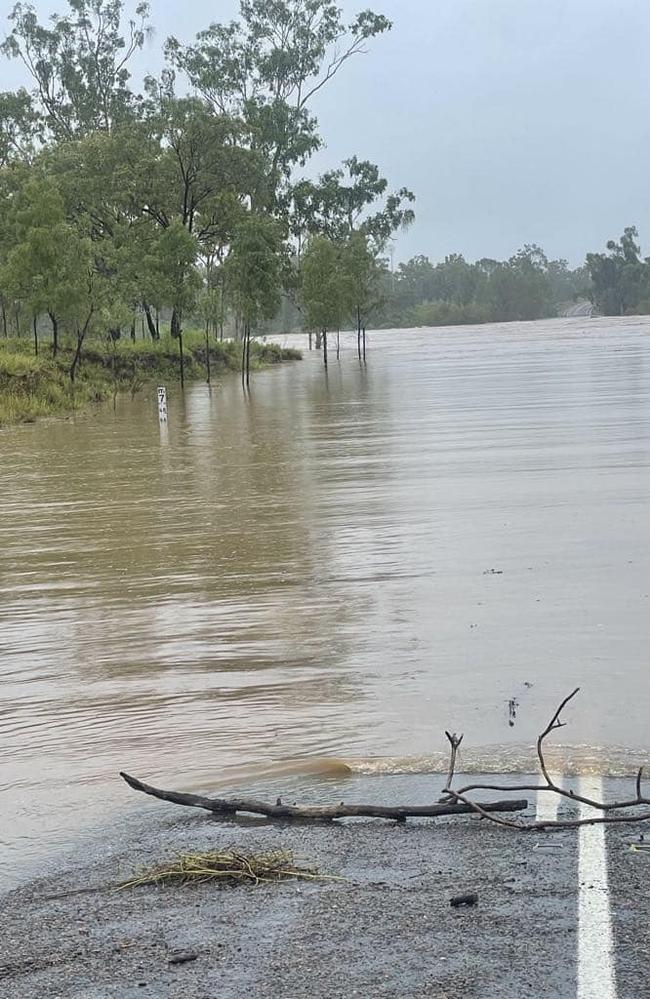 The Burdekin River on Hervey Range Road, Greenvale on February 9. Picture: Supplied.