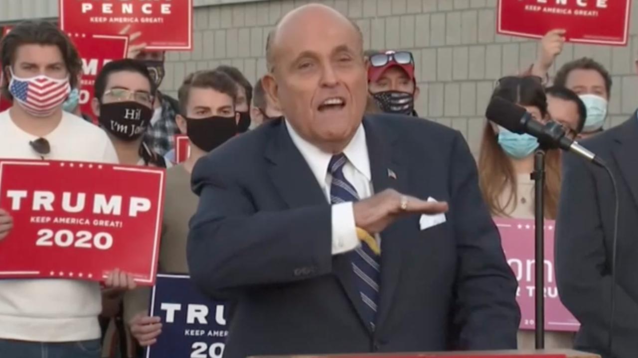 Trump personal lawyer Rudy Giuliani, who is leading the legal effort, said in Philadelphia that Mr Trump had already won Pennsylvania.