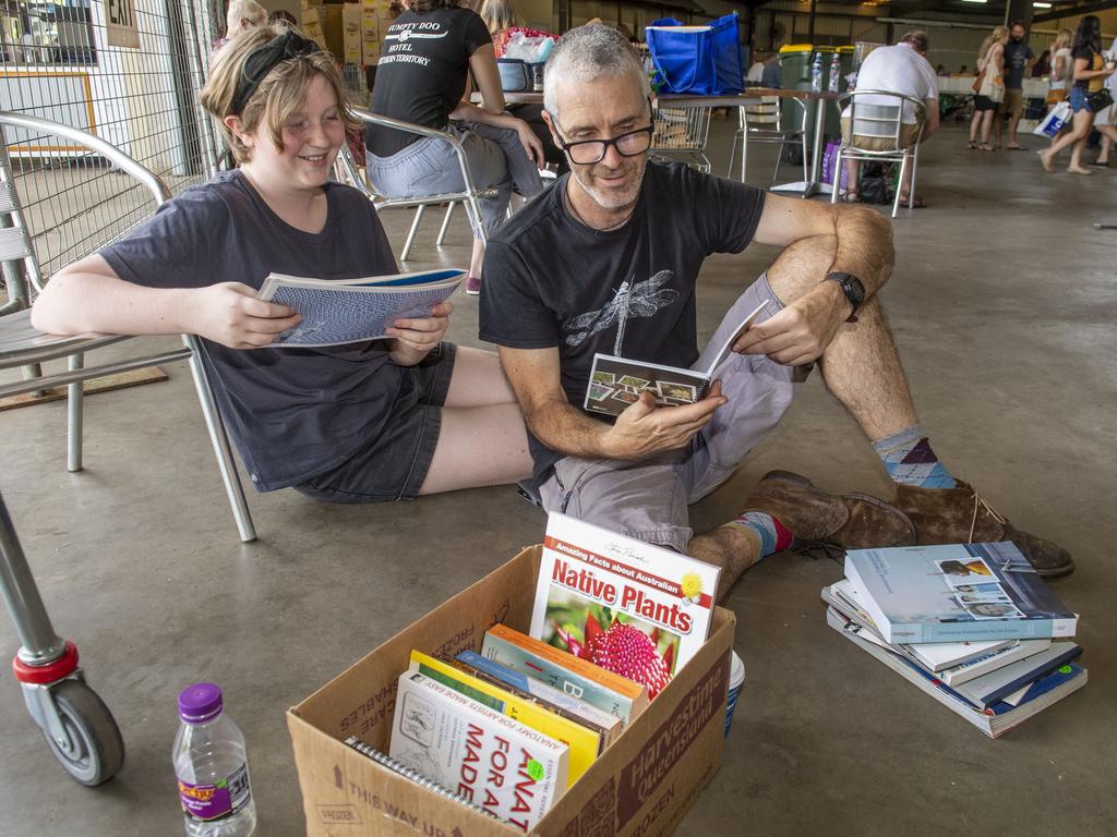 Henrietta Cullin-Willy and Jason Willy at the Chronicle Lifeline Bookfest 2022. Saturday, March 5, 2022. Picture: Nev Madsen.