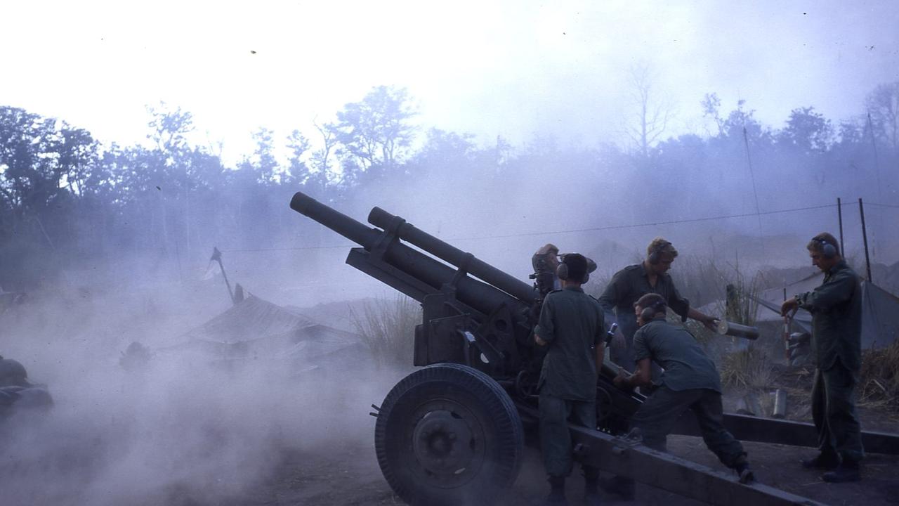 Archival footage of the Battle of Coral-Balmoral in May 1968, during the Vietnam War.