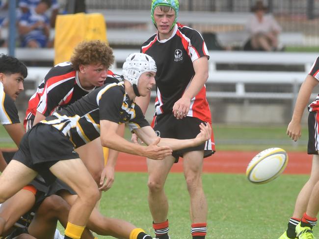 QLD Rugby Union State Championships (17-18 years boys) at the Townsville Sports Precinct. Saturday May 24. Wide Bay against Capricorn. Picture: Evan Morgan