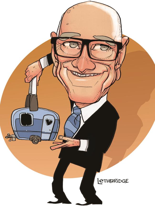 Illustration of Ron Chapman by Brett Lethbridge.