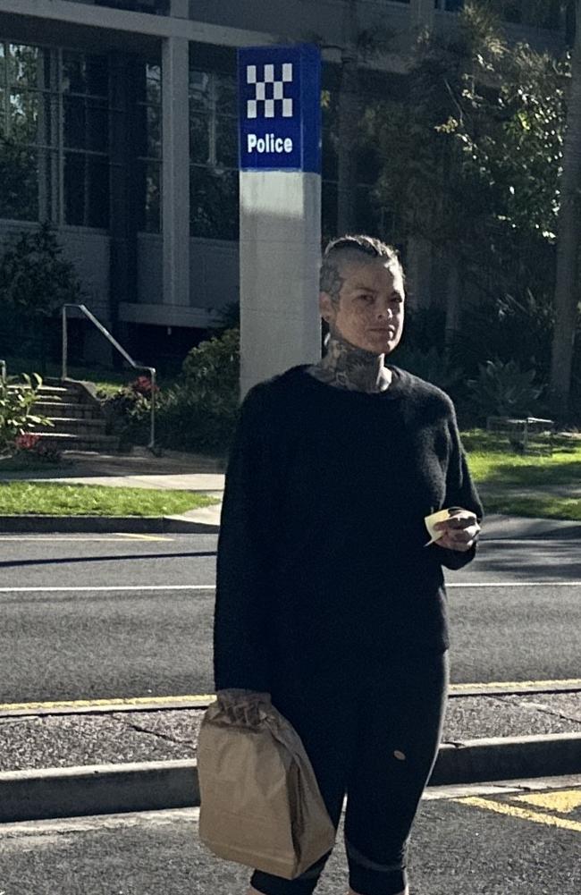 Wootton after her release from custody. Picture: Sam Turner